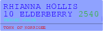 Rhianna Hollis 10 Elderberry