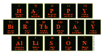 Happy
 Birthday
 Allison