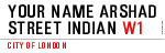 Your Name Arshad  Street Indian