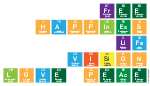 Free 
 Happiness
 Life 
 Vision 
 Love Peace