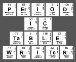 Period
 Ic
 Table
 Writer