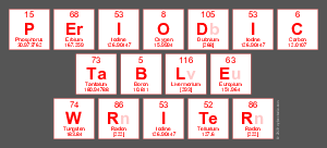Periodic
 Table
 Writer