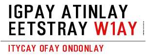 Igpay Atinlay Eetstray