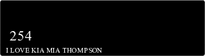 I LOVE KIA MIA THOMPSON  