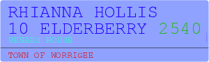 Rhianna Hollis 10 Elderberry