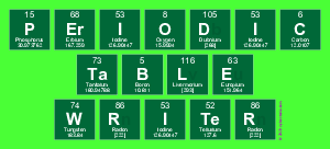 Periodic
 Table
 Writer