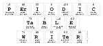 Periodic
 Table
 Writer