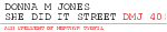 DoNNA M JONES  She DiD It Street