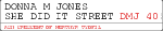 DoNNA M JONES  She DiD It Street