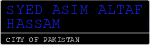 SYED ASIM ALTAF HASSAM