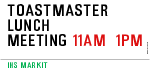 TOASTMASTER LUNCH MEETING