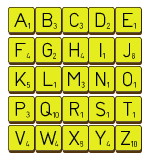 ABCDE
 FGHIJ
 KLMNO
 PQRST
 VWXYZ