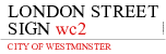LONDON STREET SIGN