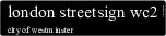 London Streetsign