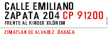 CALLE EMILIANO  ZAPATA 204