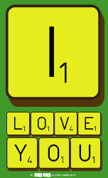I
 LOVE
 YOU