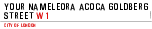 Your Nameleora Acoca Goldberg Street