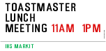 TOASTMASTER LUNCH MEETING