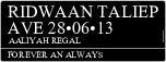 Ridwaan TaLiEp Ave