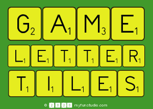 Game
 Letter
 Tiles
