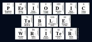 Periodic
 Table
 Writer