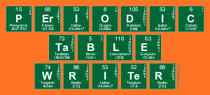 Periodic
 Table
 Writer