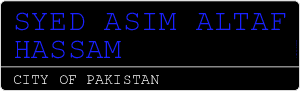 SYED ASIM ALTAF HASSAM