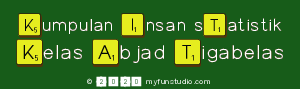 Kumpulan Insan STatistik
 Kelas Abjad Tigabelas
