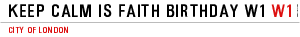 Keep Calm Is Faith Birthday W1