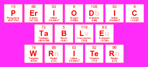 Periodic
 Table
 Writer