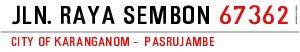 Jln. Raya Sembon