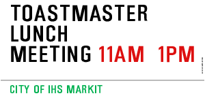 TOASTMASTER LUNCH MEETING