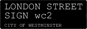 LONDON STREET SIGN