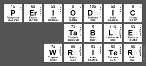 Periodic
 Table
 Writer