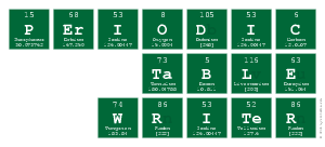 Periodic Table Writer