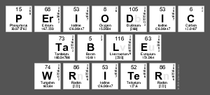 Periodic
 Table
 Writer