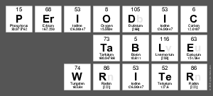 Periodic
 Table
 Writer