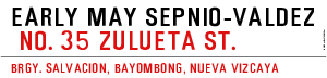 EARLY MAY SEPNIO-VALDEZ 