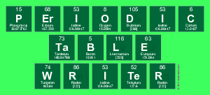 Periodic
 Table
 Writer